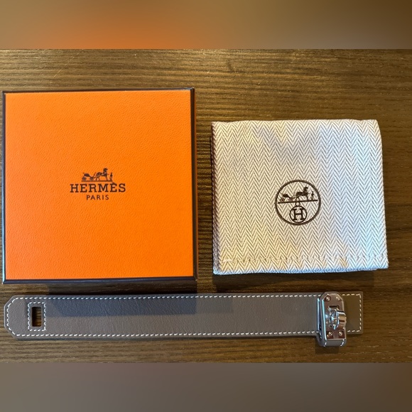 BNIB Hermes Kelly Twist Leather Bracelet Small Model in size T1 XS - Picture 11 of 11